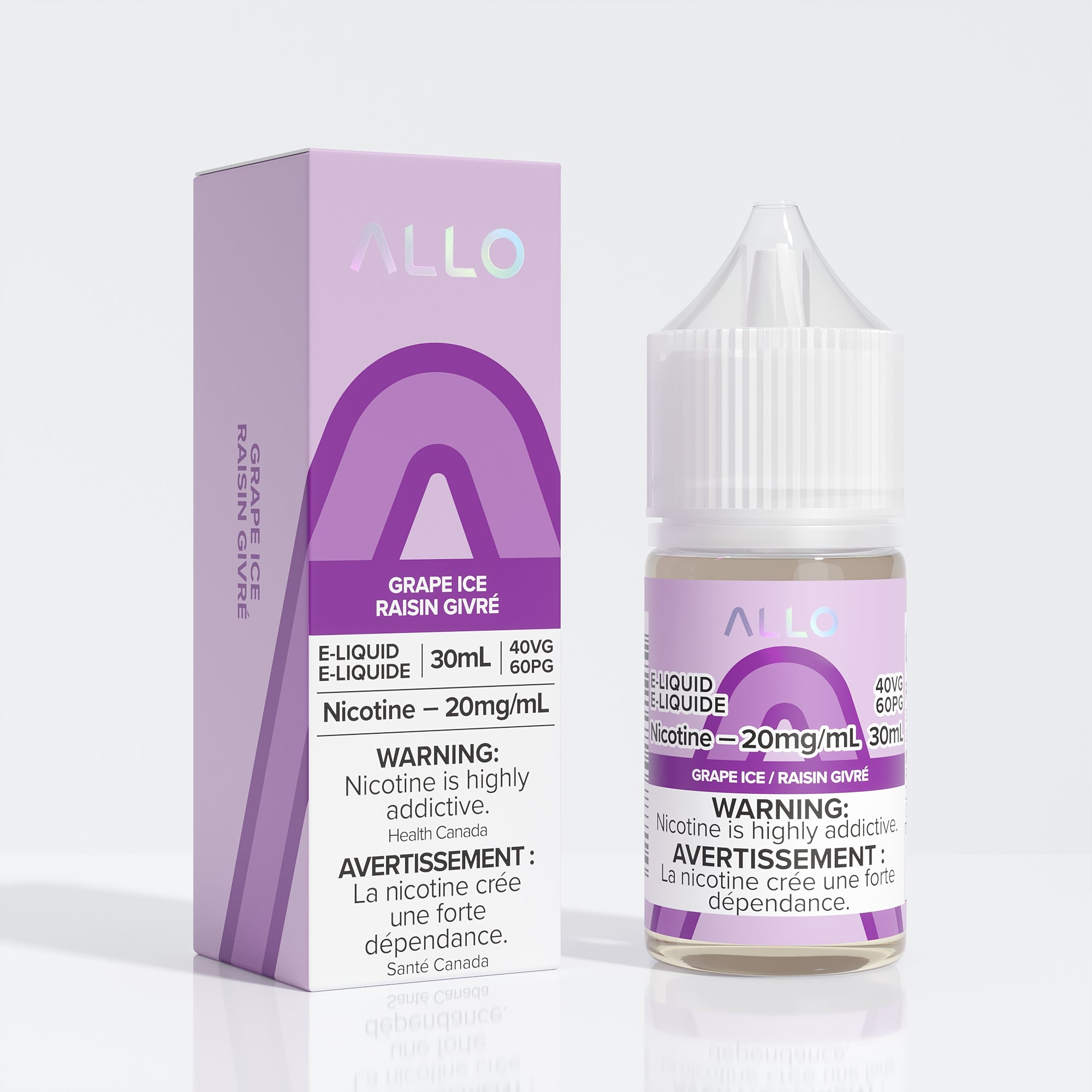 Allo E-Liquid-Grape Ice - Allo Vapor Allo E-Liquid-Grape Ice - Allo Vapor