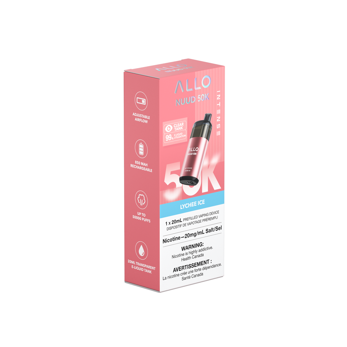 NUUD 50K - Lychee Ice