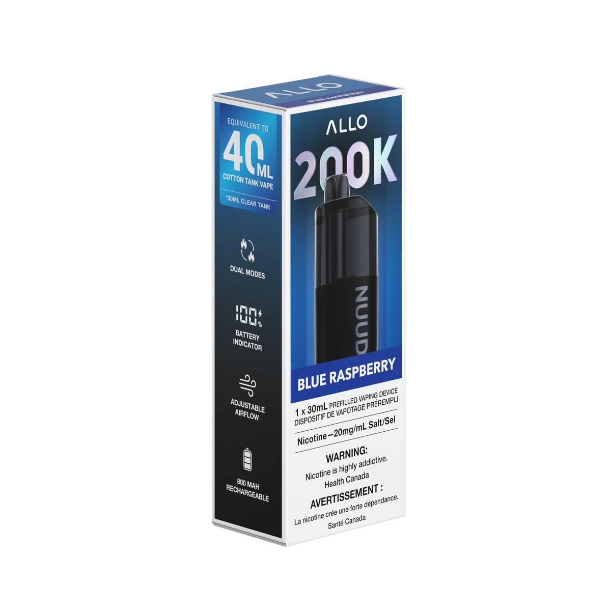 Nuud 200K - BLUE RASPBERRY