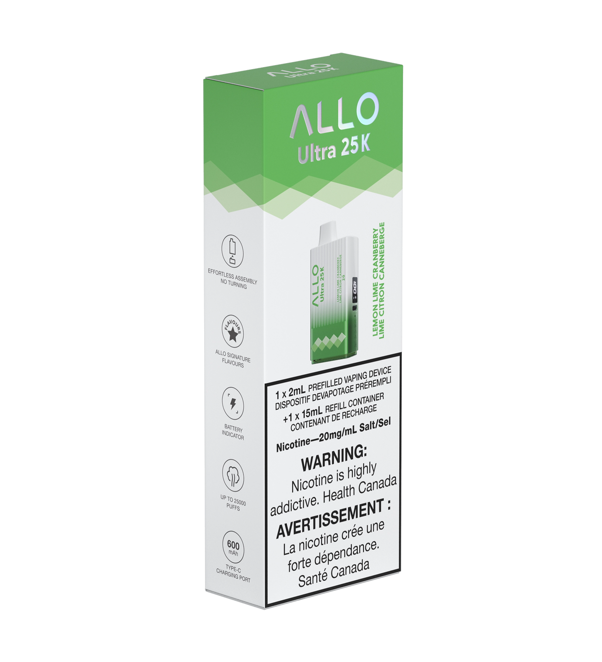 Ultra 25K - Lemon Lime Cranberry