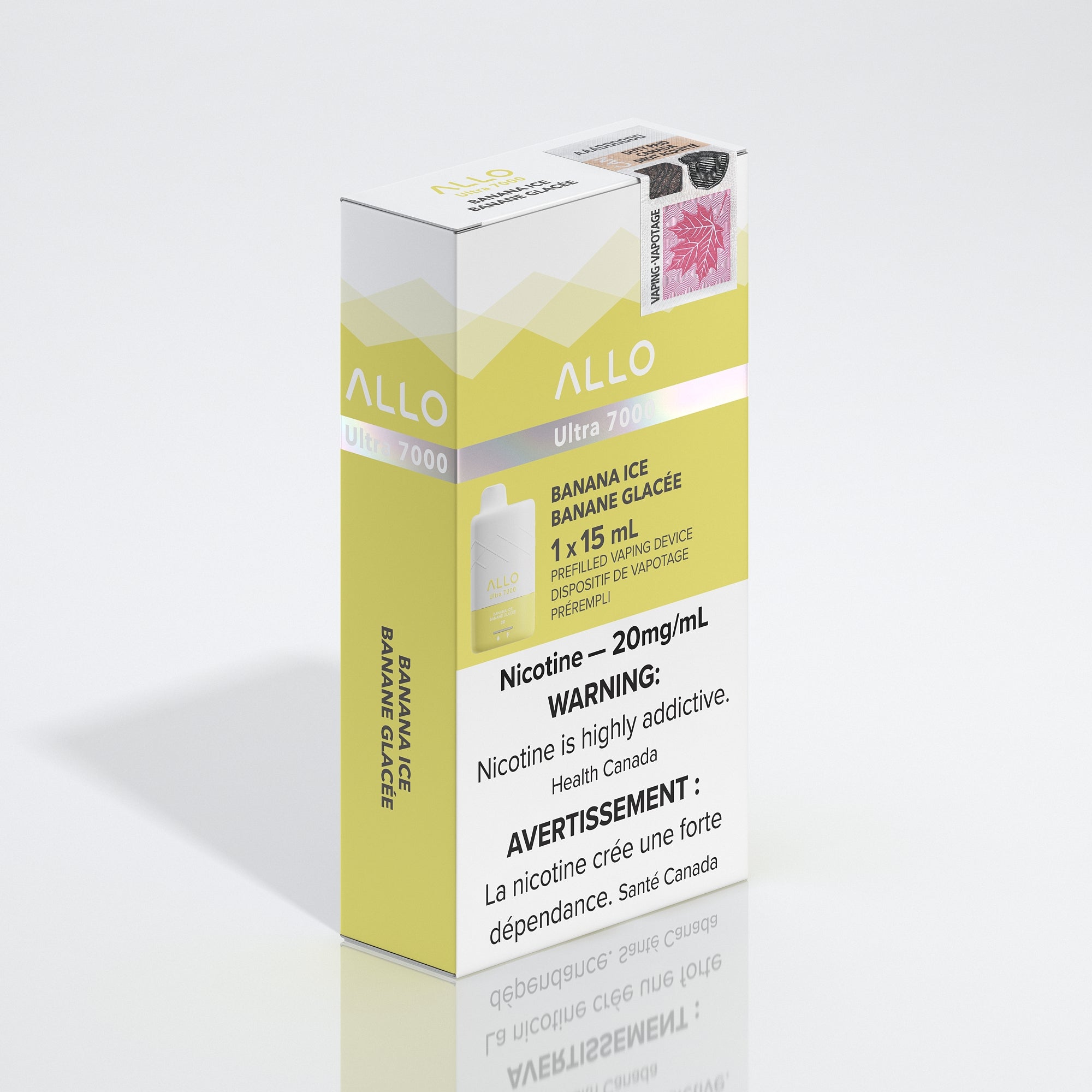 Allo Ultra 7000 - Banana Ice - Allo Vapor Allo Ultra 7000 - Banana Ice - Allo Vapor